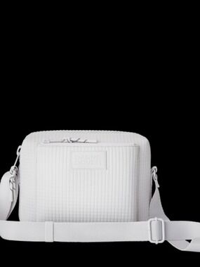 Dagne Dover Micah Crossbody Bag Waffle Fog Grey Quilted Neoprene Purse